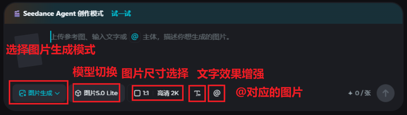 图片生成界面全览